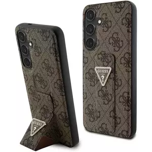 Tok Guess GUHCS24SPGS4TDW S24 S921 brown hardcase Grip Stand 4G Triangle Strass (GUHCS24SPGS4TDW) kép
