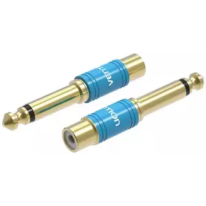 Adapter Vention Audio adapter VDD-C03 6.35mm male to RCA female blue kép