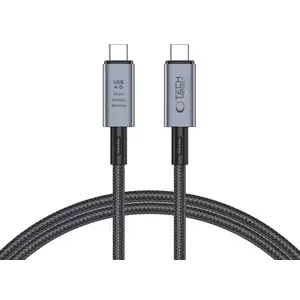 Kábel TECH-PROTECT ULTRABOOST MAX USB 4.0 8K 40GBPS TYPE-C CABLE PD240W 100CM GREY (5906302308989) kép