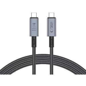 Kábel TECH-PROTECT ULTRABOOST MAX USB 4.0 8K 40GBPS TYPE-C CABLE PD240W 200CM GREY (5906302308996) kép