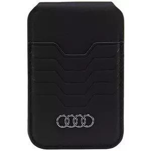Pénztárca Audi Leather Wallet Card Slot Stand black MagSafe AU-MSCH-GT/D3-BK (AU-MSCH-GT/D3-BK) kép