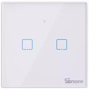 Távoli Sonoff Smart Switch WiFi + RF 433 T2 EU TX (2-channel) updated kép