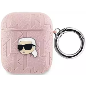 Tok Karl Lagerfeld KLA2PGKIPP AirPods 1/2 cover pink Monogram Karl Head (KLA2PGKIPP) kép