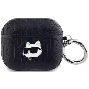 Tok Karl Lagerfeld KLA3PGCHPK AirPods 3 cover black Monogram Choupette Head (KLA3PGCHPK) kép