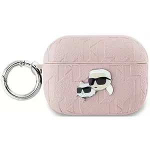 Tok Karl Lagerfeld KLAP2PGKCPP AirPods Pro 2 (2022/2023) cover pink Monogram Karl & Choupette Head (KLAP2PGKCPP) kép