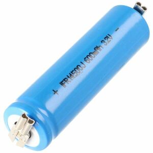 IFR 14500/AA Solar akku Lithium, 3.2V, 600mAh, LiFePo4, 2.8mm csatlakozóval kép