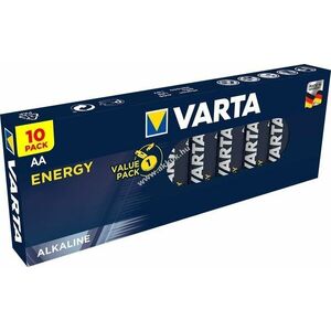 Varta energy 4106 LR6/AA/Mignon alkáli-mangán ceruza elem 1, 5V 10db/csom. - Kiárusítás! kép