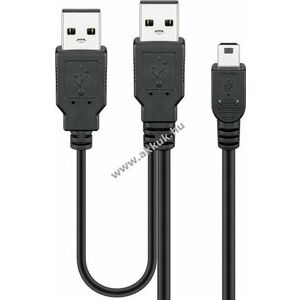 USB A - USB mini B M/M adatkábel 60cm - Kiárusítás! kép