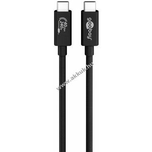 USB-C adat- és töltőkábel USB4.0, Gen3x2 240W, 70cm - A készlet erejéig! kép