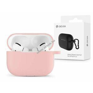 Devia szilikon tok AirPods Pro2 fülhallgatóhoz rózsaszín - A készlet erejéig! kép