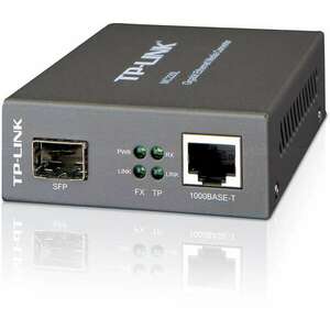 Tp-LinkMC220L Optikai Media konverter 1000(réz)-1000FX(LC) Singl... kép