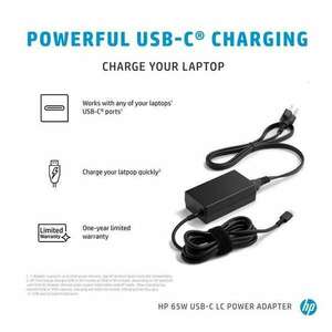 HP 1P3K6AA NB HP 65W intelligens hálózati adapter USB-C kép