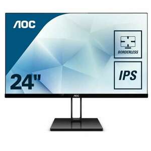 Aoc 24V2Q 23, 8'', panel IPS, FullHD, HDMI, DP fekete monitor kép