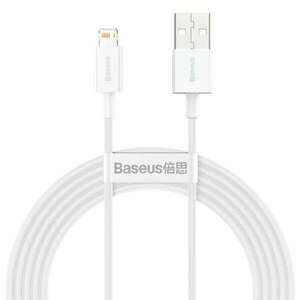USB-kábel a Lightning Baseus Superior sorozathoz, 2, 4A, 2m (fehér) kép
