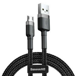 Baseus CAMKLF-CG1 USB kábel 2 M USB A Micro-USB B Fekete, Szürke kép