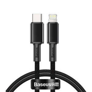 Baseus USB-C - Lightning kábel nagy sűrűségű fonott 20W 5A PD 1m... kép