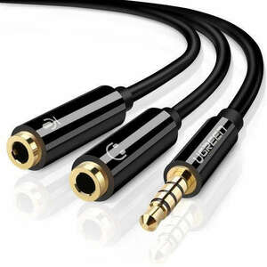 Ugreen 30620 audio kábel 0, 15 M 3.5mm 2 x 3.5mm Fekete kép