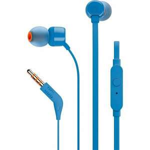 JBL T110 vezetékes fülhallgató, kék kép