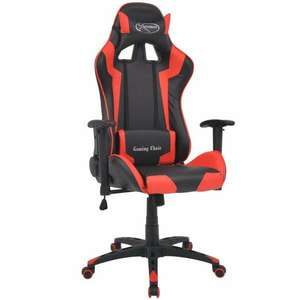 piros műbőr gamer szék kép