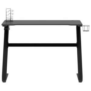 Fekete zz-lábú gamer asztal 110 x 60 x 75 cm kép