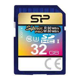 32GB SDHC Silicon Power Superior PRO memóriakártya UHS-I CL10 U3... kép