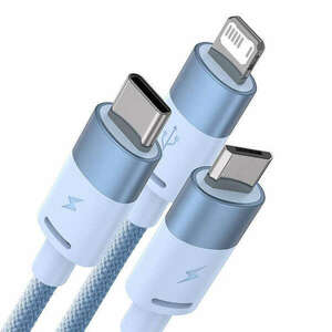 Baseus StarSpeed 3 az 1-ben töltőkábel USB - USB-C + Micro + Ligh... kép