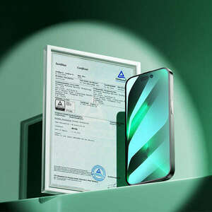 Apple Iphone 14 Pro Max Joyroom Knight Green Glass teljes kijelző... kép