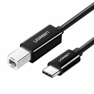 Printer Cable USB-C 2.0 to USB-B UGREEN US241, 1m (black) kép