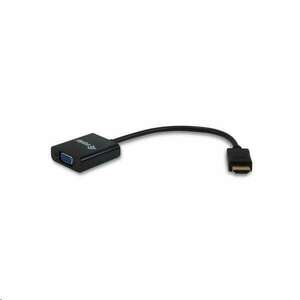 Equip 11903607 HDMI-VGA átalakító, audio, fekete (11903607) kép