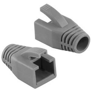 Logilink Modular RJ45 Plug Cable Boot 8mm grey, 10pcs (MP0034) kép