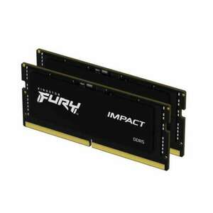 32GB 6000MHz DDR5 Notebook RAM Kingston Fury CL38 (2x16GB) Impact XMP (KF560S38IBK2-32) (KF560S38IBK2-32) kép