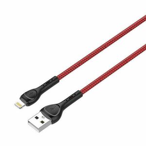 LDNIO LS482 2m USB - Lightning Cable (Red) kép