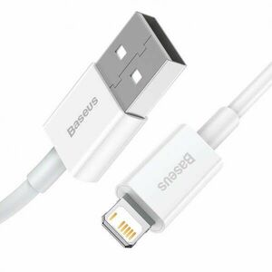 USB-kábel a Lightning Baseus Superior sorozathoz, 2, 4A, 1, 5 m (fehér) kép