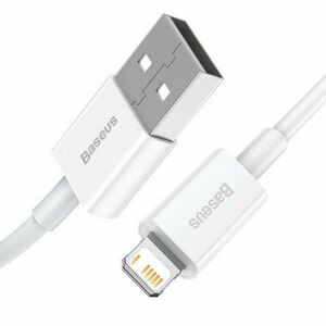 USB kábel a Lightning Baseus Superior sorozathoz, 2, 4 A, 1 m (fehér) kép