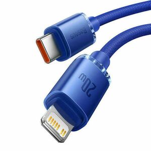 Baseus Crystal Shine USB-C kábel a Lightninghez, 20W, PD, 2m (kék) kép
