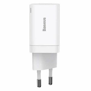 Baseus Super Si Pro gyorstöltő USB + USB-C 30W (fehér) kép