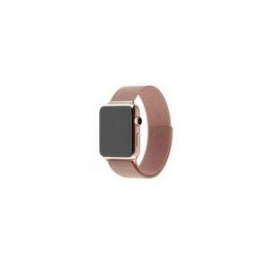 Mybandz Apple Watch S1/2/3/4/5/6 Milánói fém szíj 42/44 mm - Pink... kép