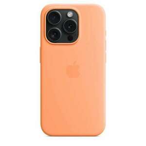 Apple MagSafe-rögzítésű iPhone 15 Pro szilikontok narancssörbet színű (MT1H3ZM/A) (MT1H3ZM/A) kép