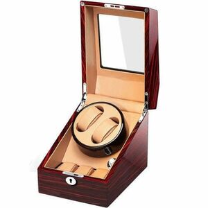 Óratartó doboz iUni Watch Winder 2 + 3 tárolóhely, Mahagóni-Mandarin kép