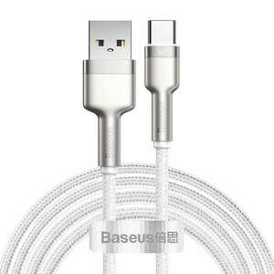 Baseus Cafule USB-USB-C töltőkábel, 66 W, 2m, fehér (CAKF000202) kép