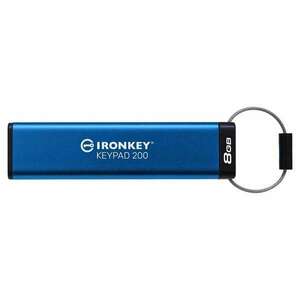 Kingston 8GB IronKey Keypad 200 USB3.2 Kék kép