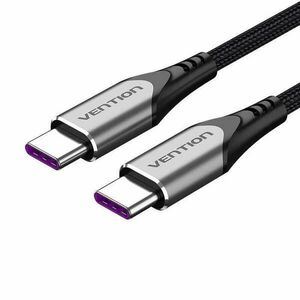 USB-C to USB-C Charging Cable, Vention TAEHF, PD 5A, 1m (black) kép