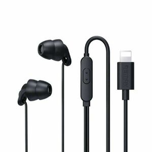 Earphones Remax RM-518i, Lightning, 1.2m (black) kép