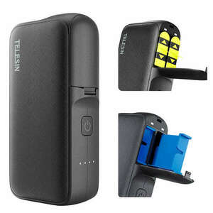 TELESIN charger+power bank for GoPro Hero 11/10/9 GP-PB-001 kép
