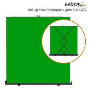 Walimex pro Roll-up 210x220cm Fotós háttér - Zöld kép