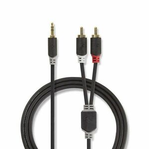 Nedis CABW22200AT05 audio kábel 0, 5 m 3.5mm 2 x RCA Antracit kép