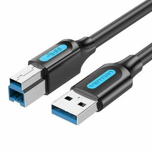 USB 3.0 A male USB-B male kábel Vention COOBD 0, 5m Fekete PVC kép