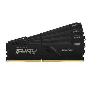 32GB 3600MHz DDR4 RAM Kingston Fury Beast Black memória CL17 (4x8... kép