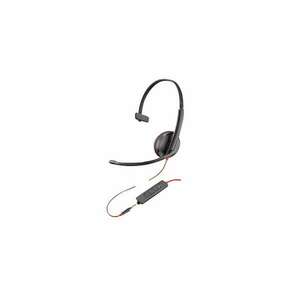 HP Poly Blackwire 3215 Vezetékes Mono Headset - Fekete/Piros kép