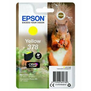 Epson T3784 Tintapatron Yellow 4, 1ml No.378, C13T37844010 kép